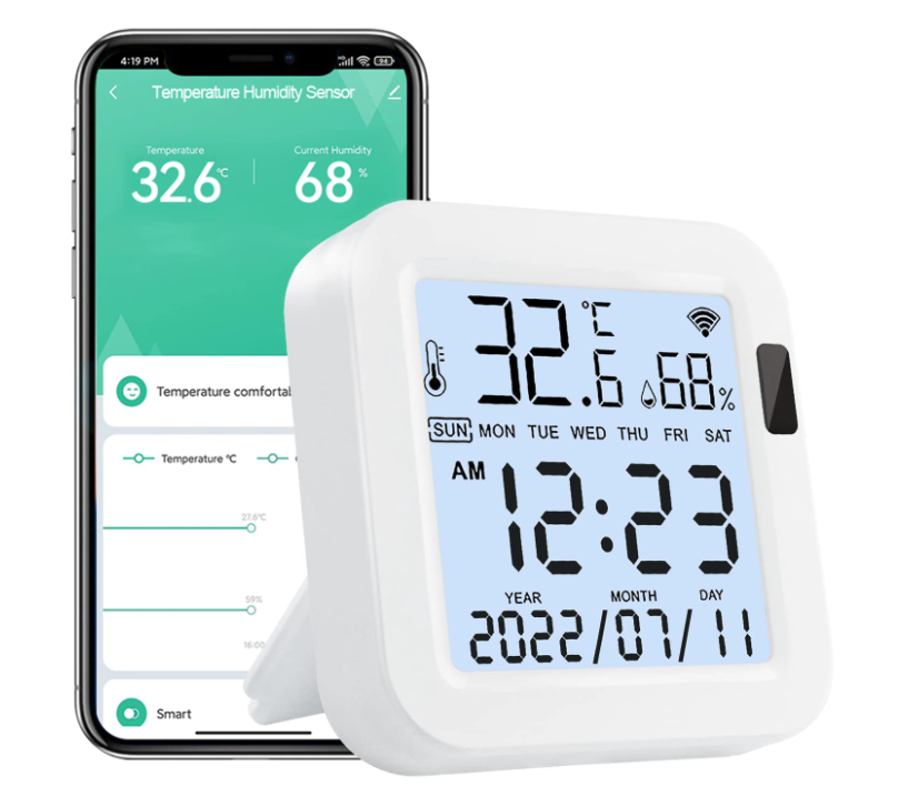 Cattino Smart WiFi Temperature and Humidity Monitor