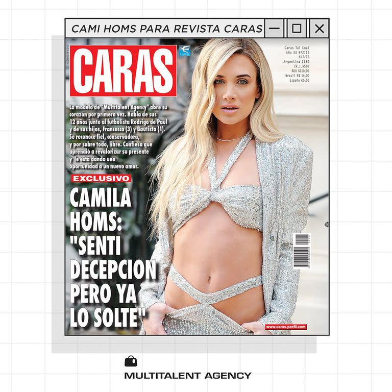 Homs modeló para la revista 'Caras'.