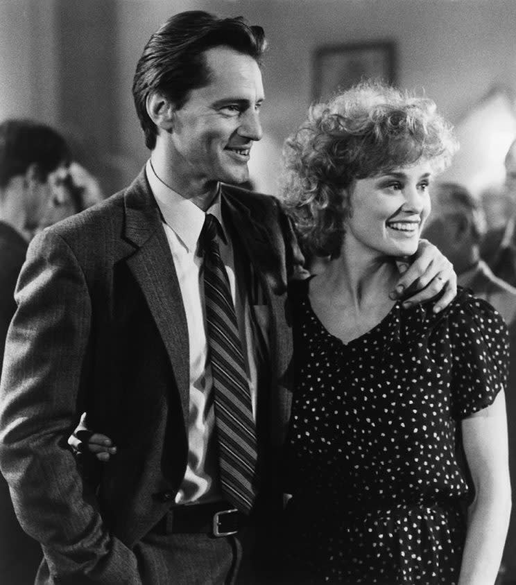 Sam Shepard and Jessica Lange appear in a scene from the film 