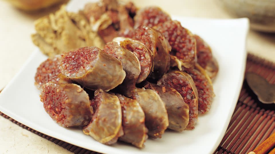 Sundae, or Korean sausage, has roots in Mongolian cuisine. - courtesy Korea Tourism Organization