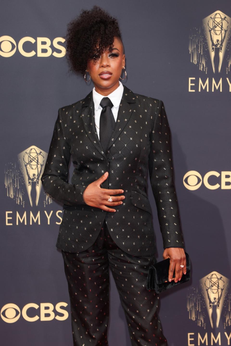 Samira Wiley in a tuxedo.