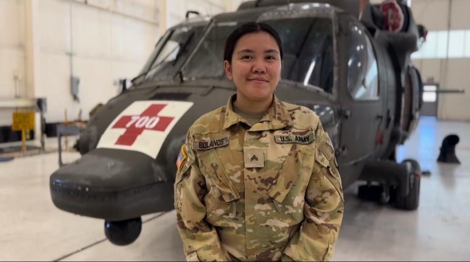 Cpl. Emilie Marie Eve Bolanos, 23, was one of nine soldiers killed in a helicopter accident near Fort Campbell, Kentucky.