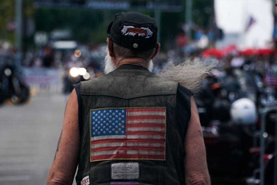 A biker in South Dakota - getty