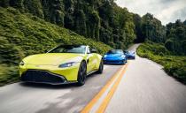 <p>To determine which was <a rel="nofollow noopener" href="https://www.caranddriver.com/reviews/aston-martin-vantage-vs-mercedes-amg-gt-porsche-911-gt3" target="_blank" data-ylk="slk:best among the 2019 Aston Martin Vantage, the 2018 Mercedes-AMG GT C, and the 2018 Porsche 911 GT3;elm:context_link;itc:0;sec:content-canvas" class="link ">best among the 2019 Aston Martin Vantage, the 2018 Mercedes-AMG GT C, and the 2018 Porsche 911 GT3</a>, we drove all three down to Richmond, Kentucky, where the greenery was stunning. Need proof? Look at the trees and the foliage framing the road in this photo. </p>