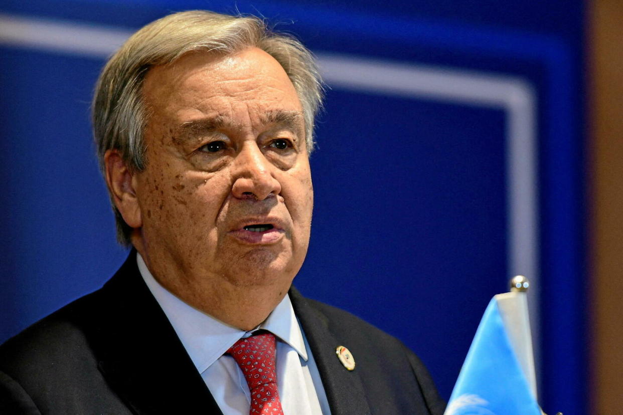 Antonio Guterres, ici le 21 janvier 2024.  - Credit:ABUBAKER LUBOWA/X07299/REUTERS