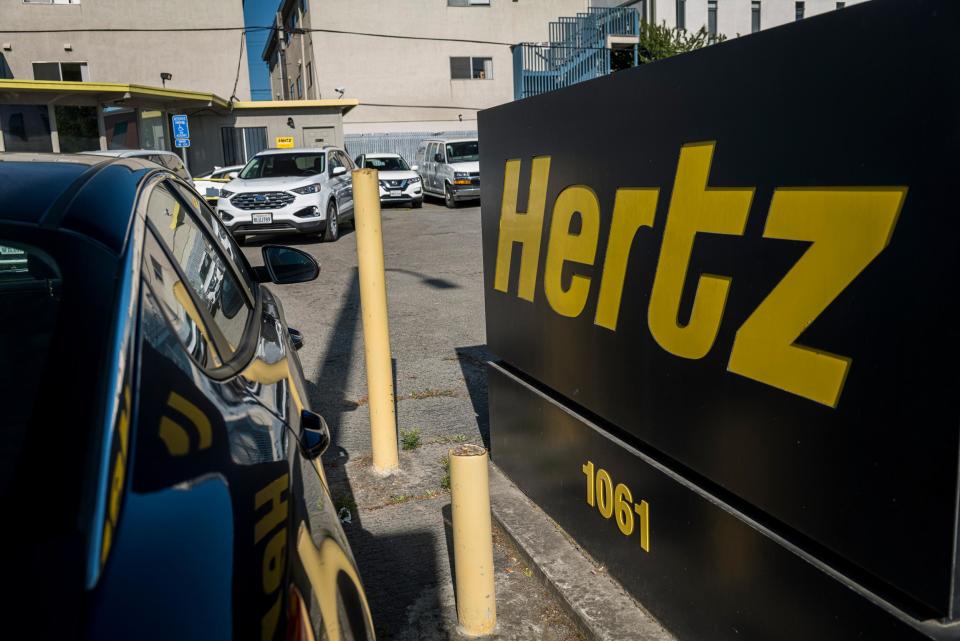 Hertz has filed for bankruptcy protection in the US: Bloomberg via Getty Images