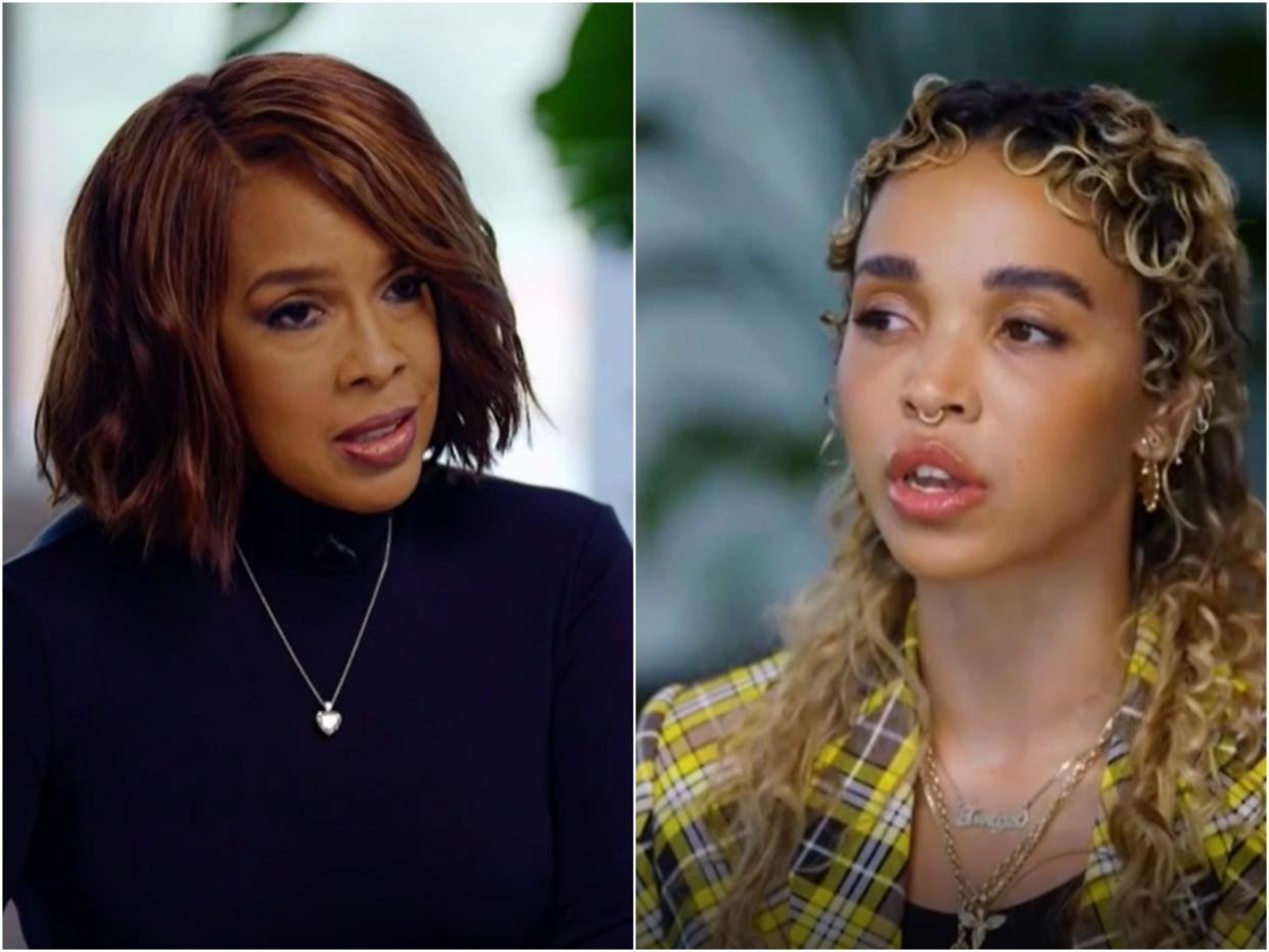 Gayle King and FKA twigs (CBS)