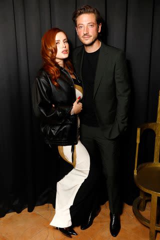 <p>Julien M. Hekimian/Getty</p> Bella Thorne and Mark Emms in Paris in October 2023