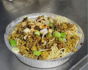 Nepali cuisine, including this order of Keema Noodles, can be found at Street Eats, a Lubbock food truck.