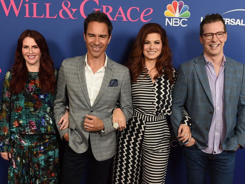 Megan Mullally, Eric McCormack, Debra Messing and Sean Hayes at a Will & Grace event in 2018: Kevin Winter/Getty Images