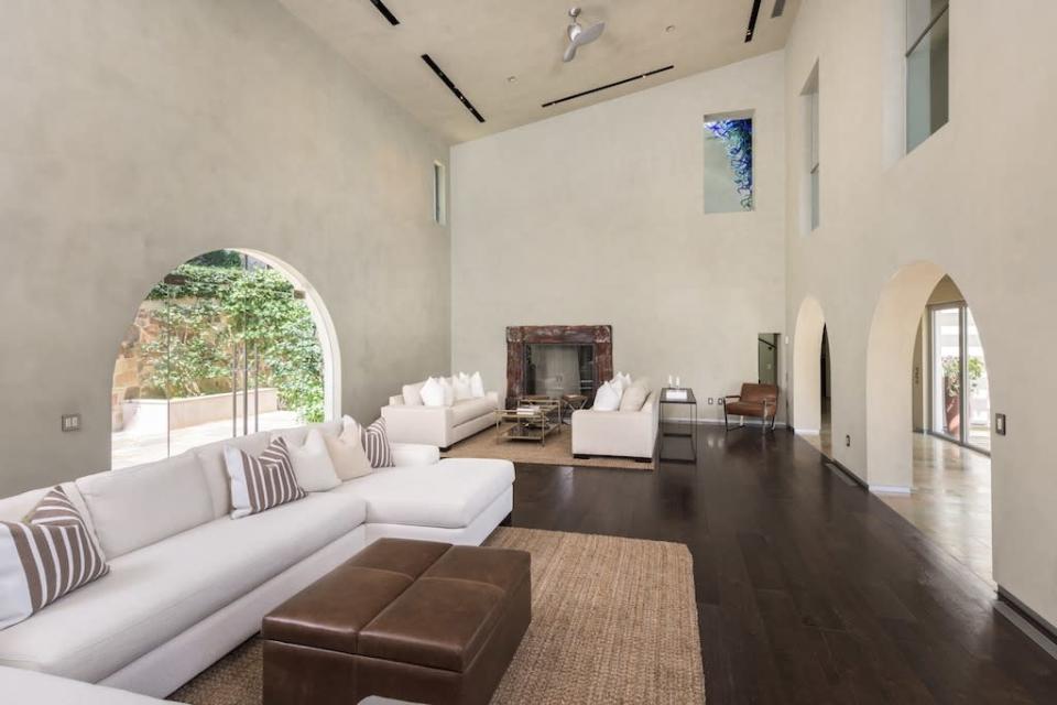 Sam Simon’s Two-Story Living Room