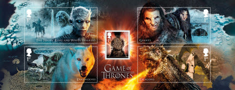 Game Of Thrones stamps - Credit:  (Royal Mail/PA)