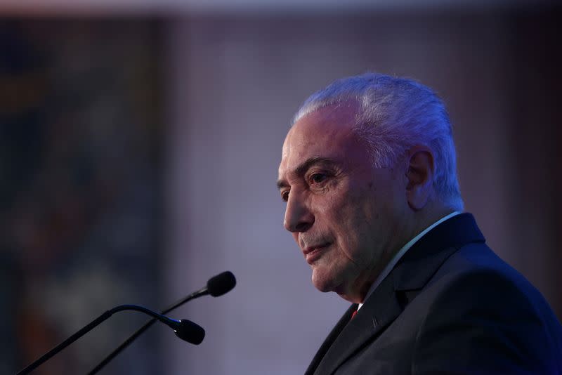 FILE PHOTO: Brazil's business leaders, politicians attend conference in Lisbon