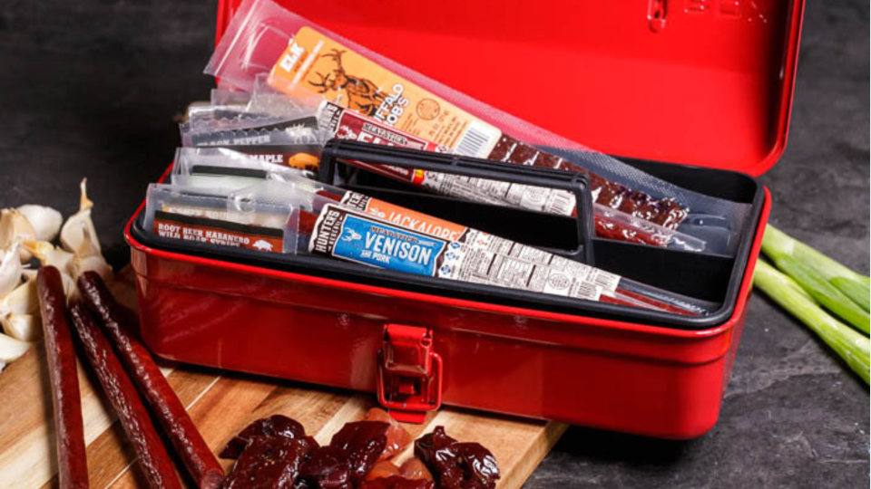 50 best gifts for men: Exotic Jerky Tool Box.