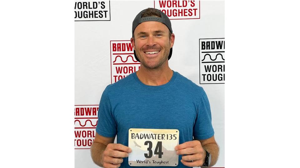 Maj. Chas Kabanuck, a flight instructor at Laughlin Air Force Base, Texas, completed the Badwater 135 Ultramarathon in Death Valley, California, for the third time in 2022. He ran in honor of the Special Operations Warrior Foundation. (Robert Lee/Courtesy of AdventureCORPS.com)