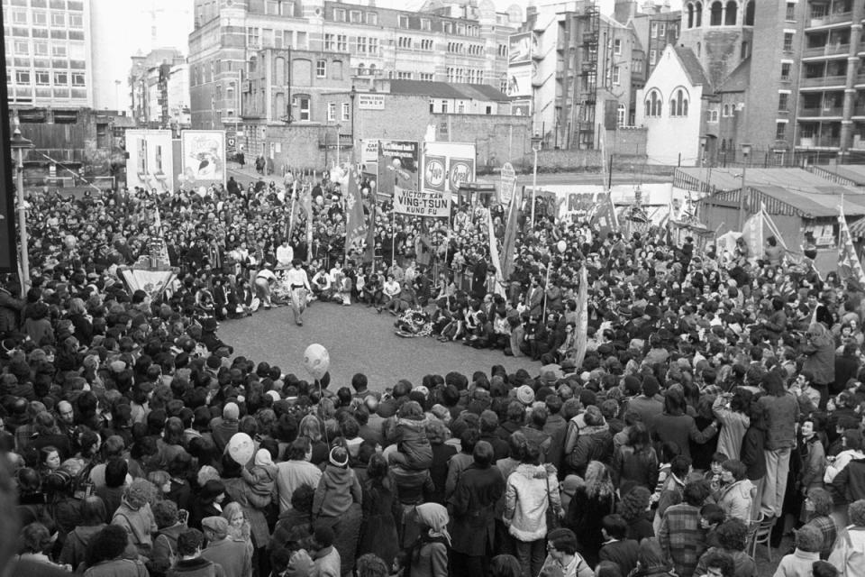 The 1979 Chinese New Year of the Ram is celebrated in London's Soho (PA )