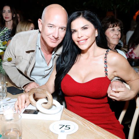 <p>Stefanie Keenan/Getty for This Is About Humanity</p> Jeff Bezos and Lauren Sánchez