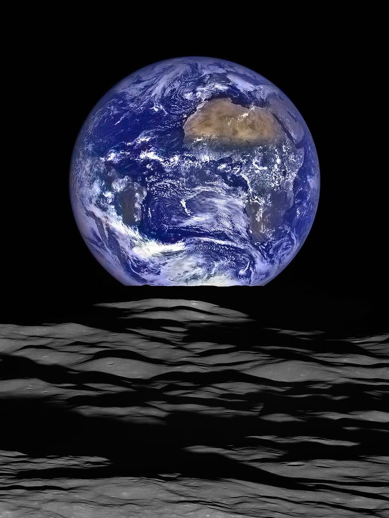 View of Earth from Moon