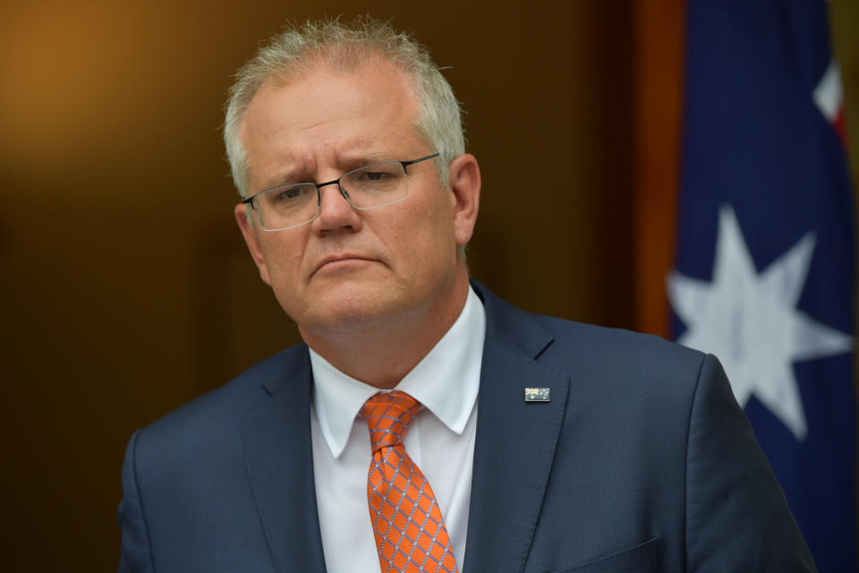 Mr Morrison issued a public apology to Brittany and announced there would be an investigation into the workplace culture at Parliament House. Photo: Getty