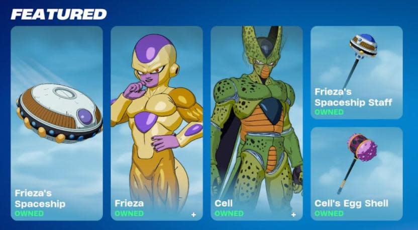 Freezer y Cell llegarán pronto a Fortnite: Battle Royale