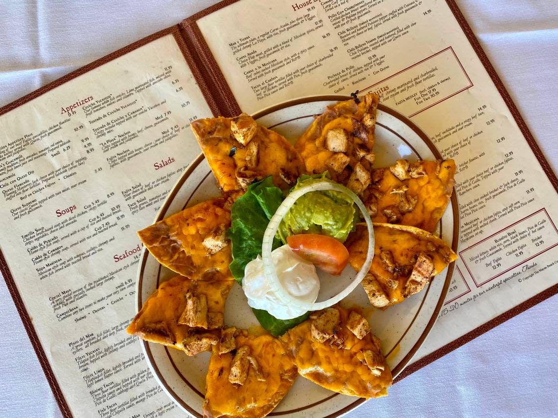 Chicken nachos at La Playa Maya in Ridglea.