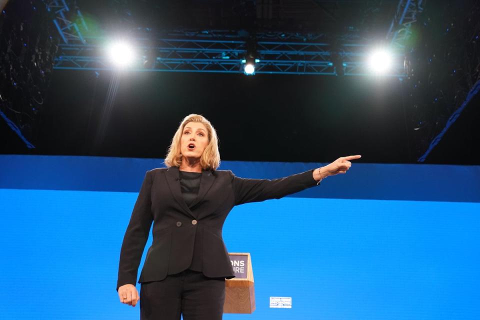 Leader of the House of Commons Penny Mordaunt faced questions from opposition MPs on rumours of a potential change of Tory leadership (Stefan Rousseau/PA) (PA Wire)