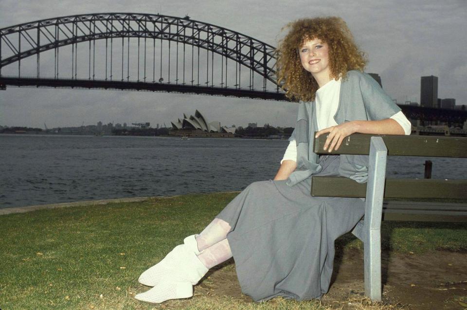 Nicole Kidman after the release of her second movie "BMX Bandit" in Sydney, Australia in 1983.