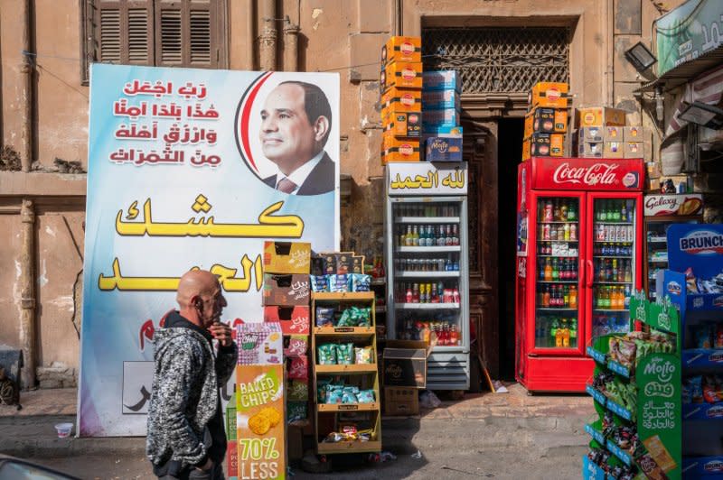 Egypt's elections ended on Tuesday, with incumbent President Abdel Fatah el-Sisi expected to cruise to a third term against limited opposition. Photo by Thomas Maresca/UPI