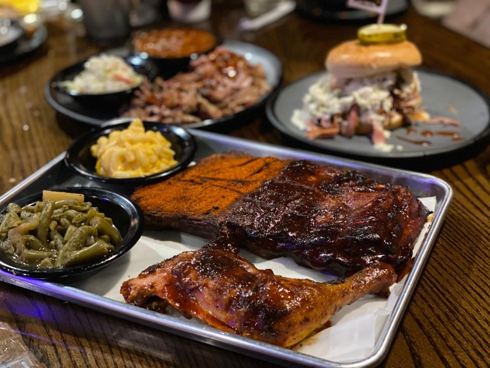 The Smokin' Ribs Combo at Corky's BBQ at 5259 Poplar Ave. in Memphis.