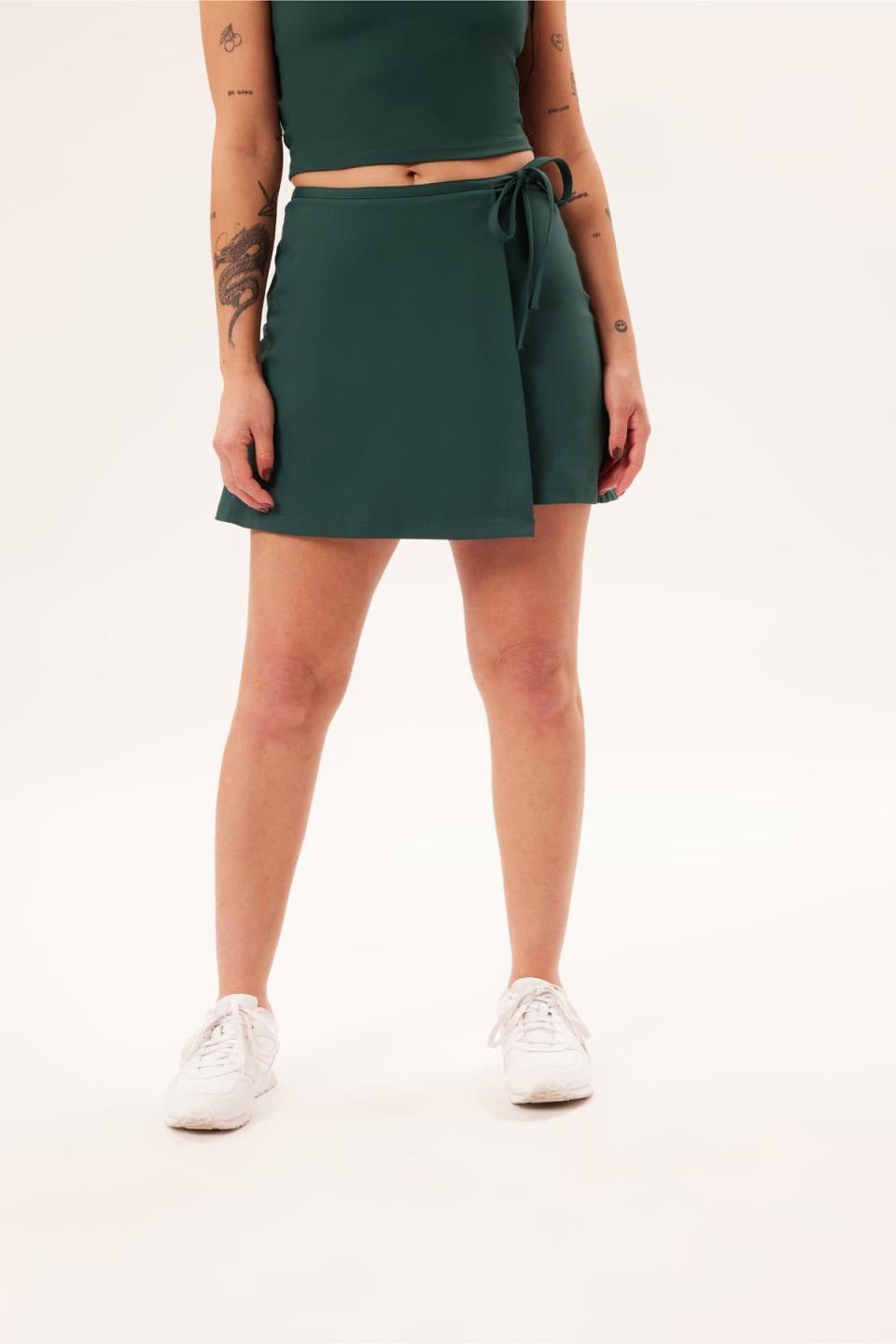 24) Moss Weekend Wrap Skort