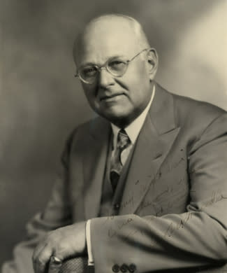 A headshot of former WXYZ owner and station manager George W. Trendle.