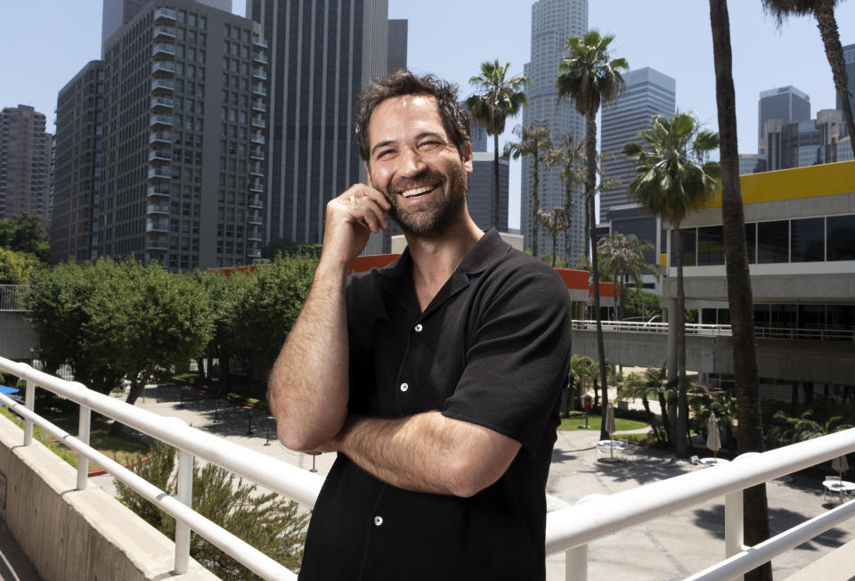 Manuel Garcia-Rulfo poses for a portrait in Los Angeles to promote his Netflix series "The Lincoln Lawyer" on Tuesday, June 27, 2023. (AP Photo/Richard Vogel)