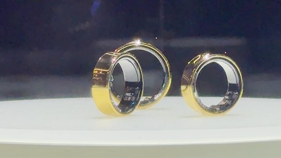 Samsung Galaxy Ring on display at MWC