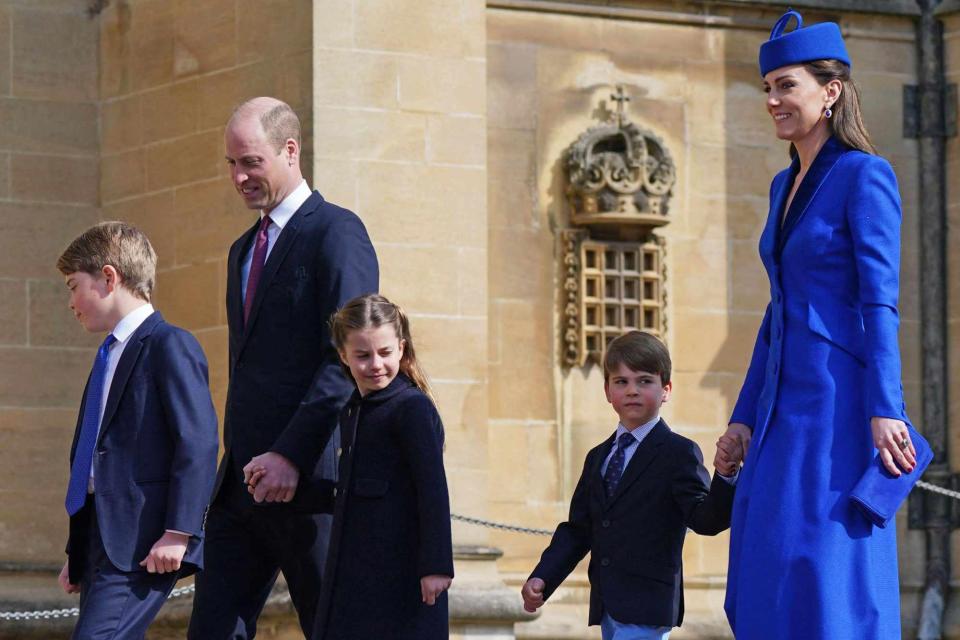 YUI MOK/POOL/AFP via Getty Prince George, Prince William, Princess Charlotte, Prince Louis and Kate Middleton