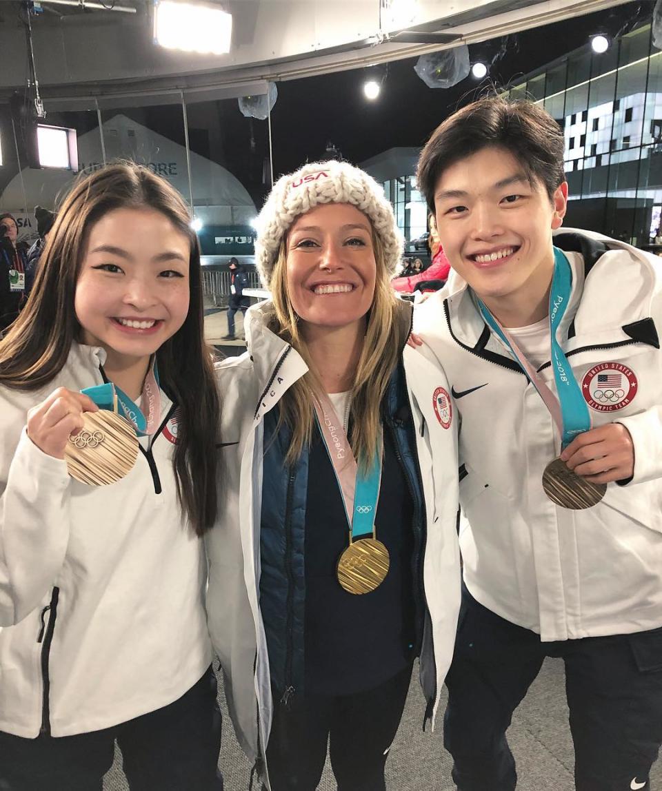 <p>maiashibutani: Loved seeing a member of our @poloralphlauren fam at the @todayshow last night! Congrats on winning gold AGAIN @jamieanderson!! So happy for you!<br> (Photo via Instagram/maiashibutani) </p>