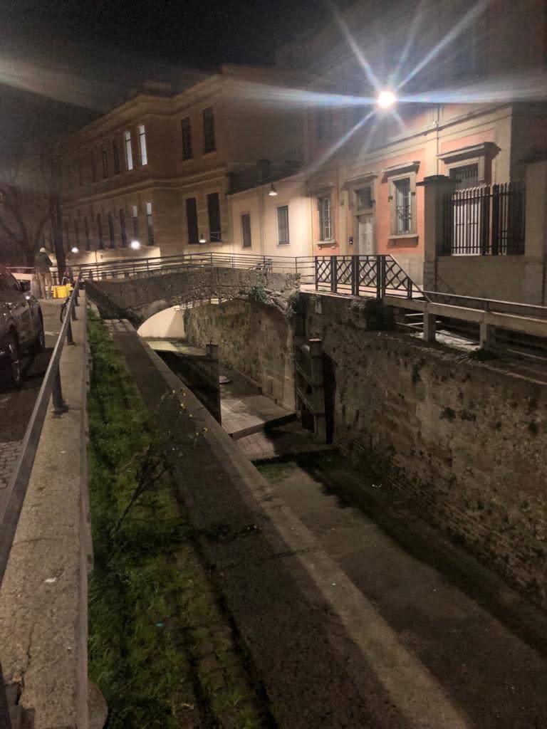 Image: Deserted northern Italian street. Image: Supplied