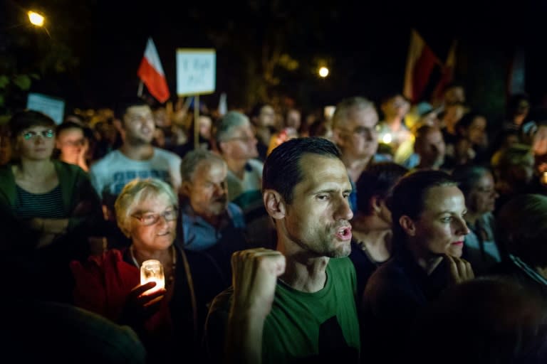 Proposed court reforms prompted mass street protests in Poland, before the president vetoed them