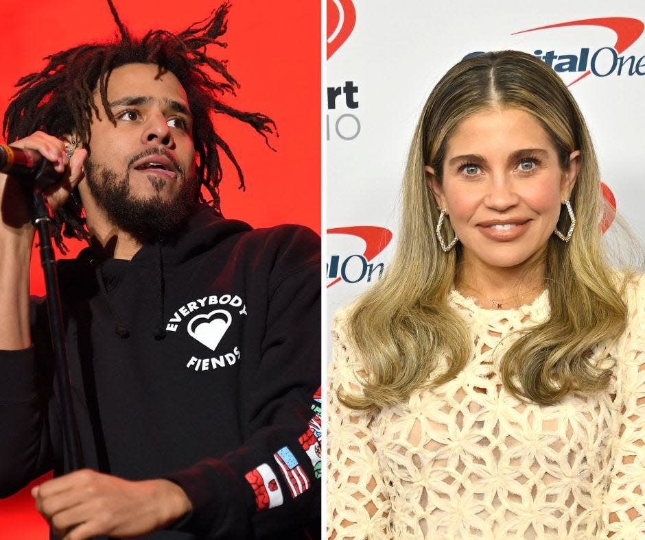 Danielle Fishel shared a video of the moment she met J. Cole.