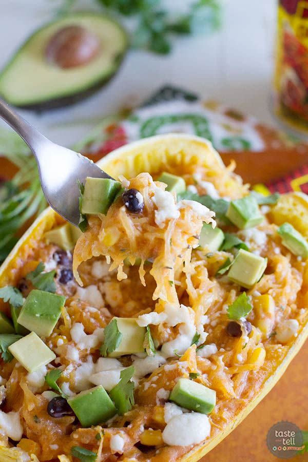 Southwestern Stuffed Spaghetti Squash