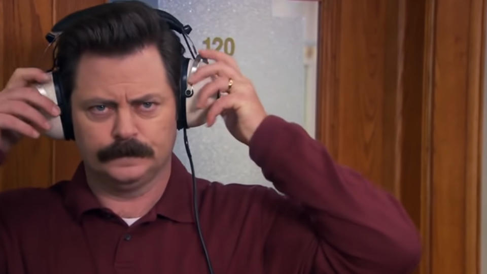 The Human Resources department requires that I be available once a month to discuss workplace disputes with my employees. The rules do not specify whether or not I am allowed to listen to Willie Nelson on my headphones.