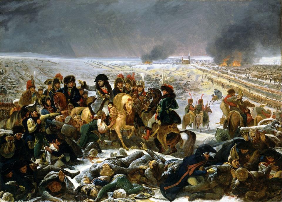 <em>Napoleón en el campo de batalla de Eylau</em>, de Antoine-Jean Gros. <a href="https://es.wikipedia.org/wiki/Archivo:Antoine-Jean_Gros_-_Napoleon_on_the_Battlefield_of_Eylau_-_Google_Art_Project.jpg" rel="nofollow noopener" target="_blank" data-ylk="slk:Museo de Arte de Toledo / Google Art Project;elm:context_link;itc:0;sec:content-canvas" class="link ">Museo de Arte de Toledo / Google Art Project</a>