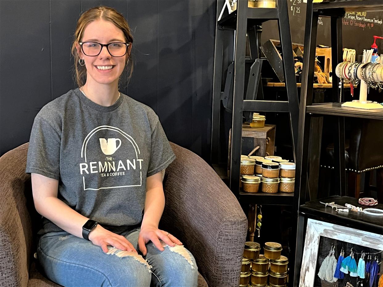 Marion native Abigail Jordan is the co-owner and operating manager of The Remnant Coffee and Tea, located at 123 W. Church St. in downtown Marion. The shop opened in 2021.