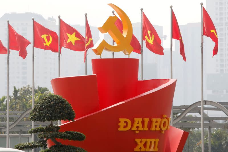 The 13th national congress of the Communist Party of Vietnam, in Hanoi