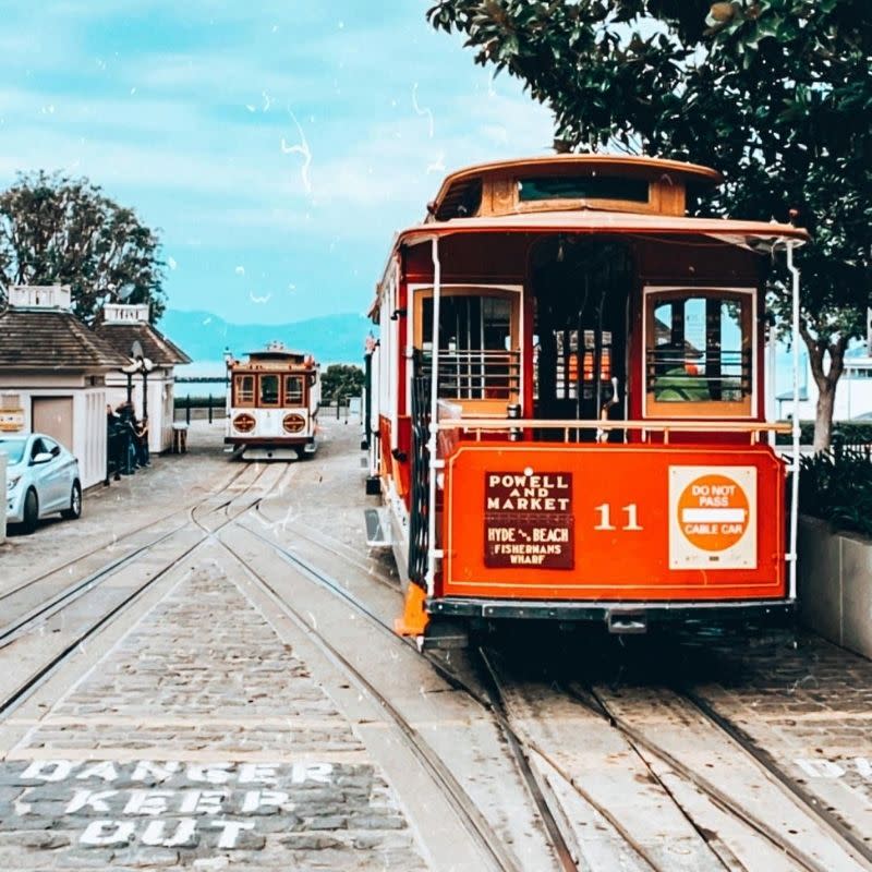 ▲美國西岸舊金山景點-叮噹車。
（圖／charlene.charchar,Instagram）