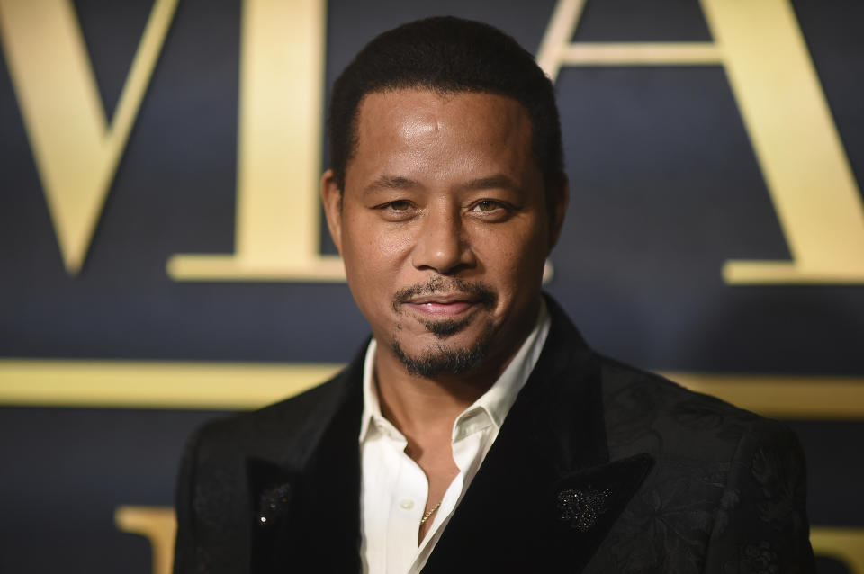 Terrence Howard arrives at the premiere of "The Best Man: The Final Chapters" on Wednesday, Dec. 7, 2022, at the Hollywood Athletic Club in Los Angeles. (Photo by Richard Shotwell/Invision/AP)