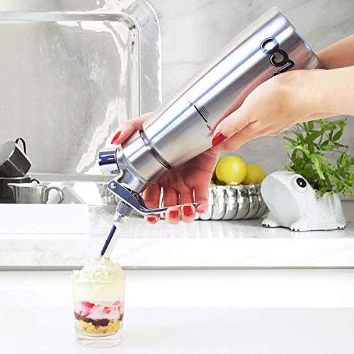 Mastrad Hot and Cold Whipper, Aluminum 0.5L, Kitchen