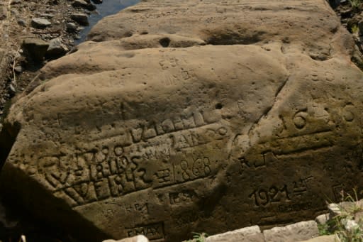 About 20 such "hunger stones", engraved with markers and dates going back centuries, can still be found on the banks of the Elbe, a major central European waterway running from the Czech Republic through Germany to the North Sea