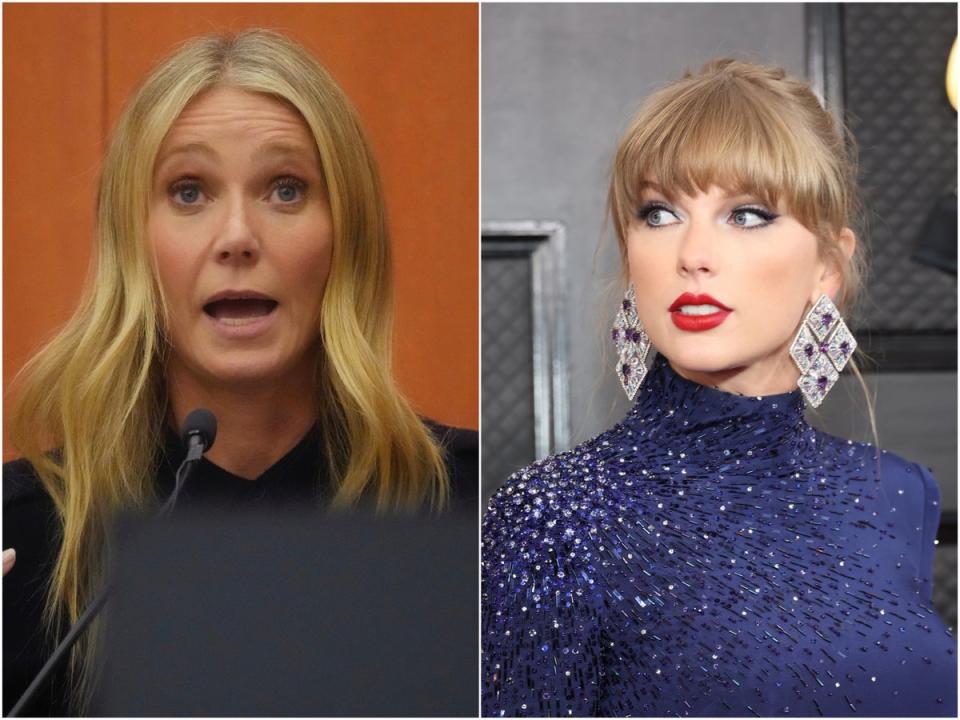 Gwyneth Paltrow (left) and Taylor Swift (Getty Images)