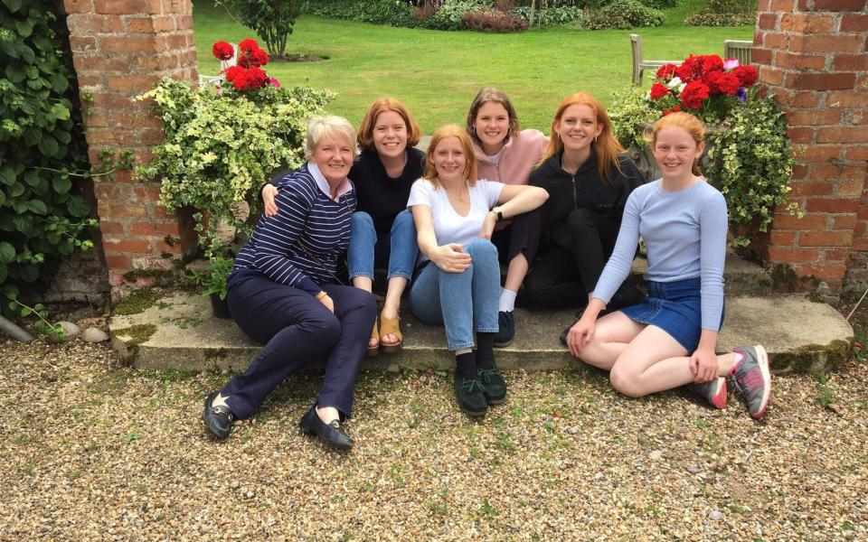 Dr Pippa Rogerson, pictured with her five daughters, from left, Olivia, Harriet, Beatrice, Isobel and Millie Fitzsimons - Credit: Pippa Rogerson