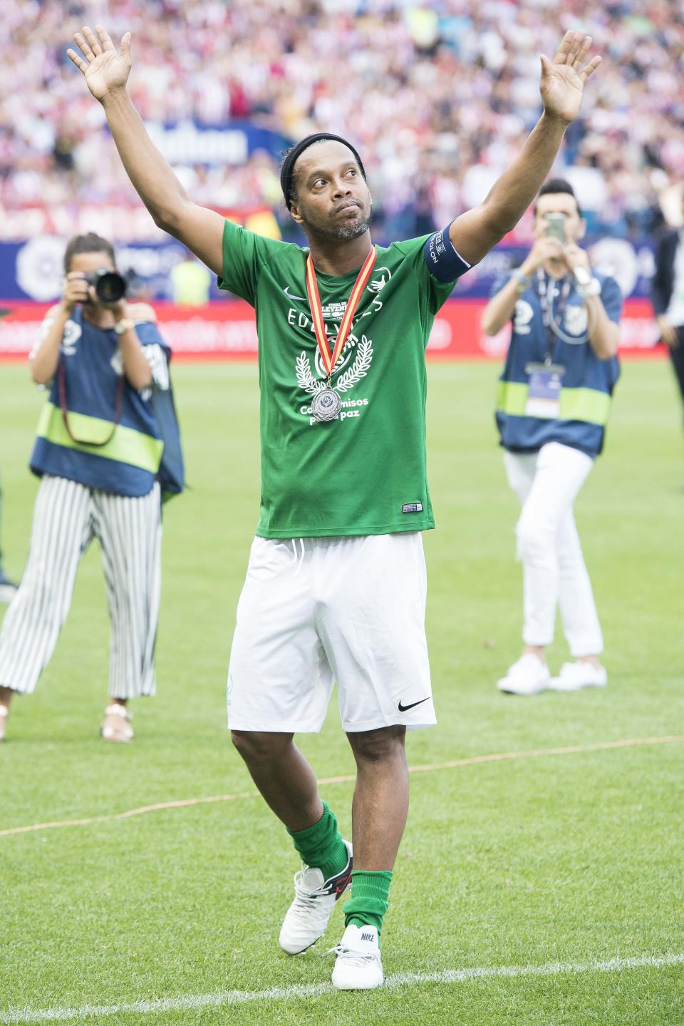  World Legend's Ronaldinho during friendly match to farewell to Vicente Calderon Stadium in Madrid, May 28, 2017. Spain.
(Photo by BorjaB.Hojas/Alter Photos) *** Please Use Credit from Credit Field *** 